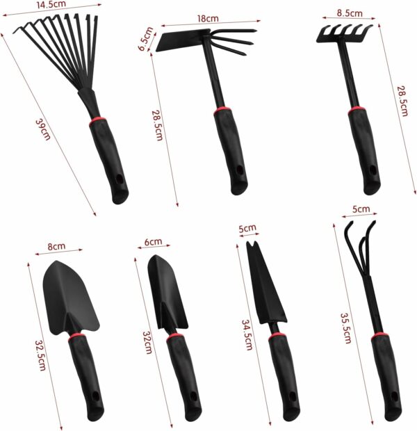 7 Pcs Ensemble Outils de Jardinage – Image 2