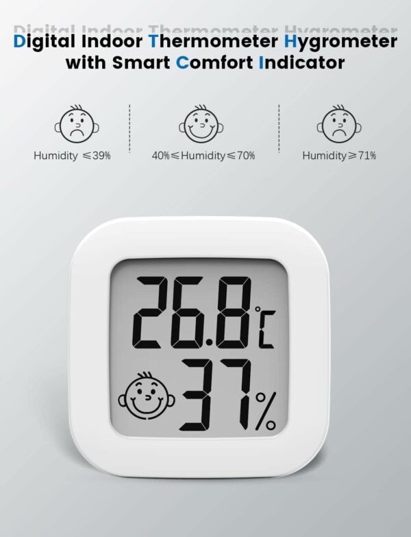 Mini Thermomètre Hygromètre Intérieur Digital à Haute Précision – Image 5