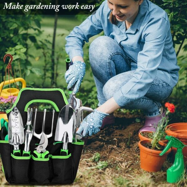 Outils de Jardin en Aluminium 10 pièces avec Sac de Jardin – Image 8