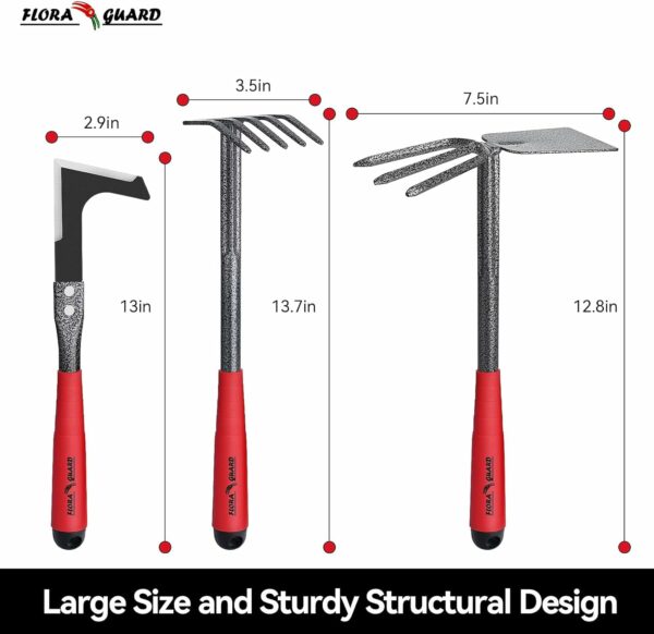 FLORA GUARD Outils de Jardin, Ensemble d'outils de Jardin 6 pièces – Image 3