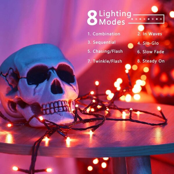 BrizLabs Automne Décoration Guirlande Halloween, 20M 200 LED – Image 3