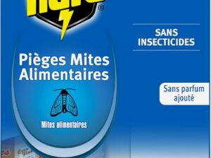 Raid Piège Mites Alimentaires - Piège Anti-Mites - Sans Insecticides - Jusqu'à 8 Semaines d'Efficacité - 2 Pièges