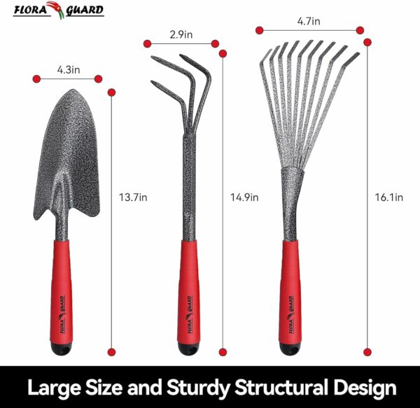 FLORA GUARD Outils de Jardin, Ensemble d'outils de Jardin 6 pièces – Image 2