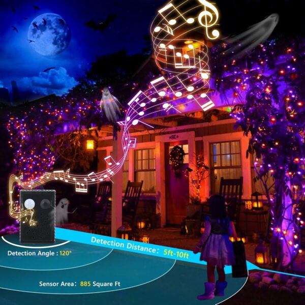 NEXVIN Halloween Decoration Exterieur, Guirlande Lumineuse – Image 3