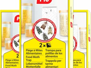 PIC – Piéges à Mites Alimentaires PIC - Paquet Triple = 6 pièges Anti Mites - Piège à phéromones pour la Cuisine et Les magasins- Anti mite Alimentaire