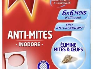 CATCH Expert Mites - 6 Crochets (120 g) - Anti-Mites Textiles - 6 mois de protection par crochet (6 crochets - lot de 1)