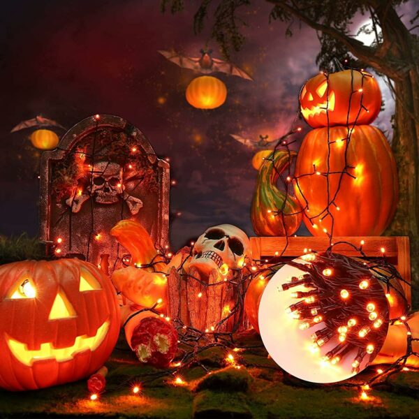 BrizLabs Automne Décoration Guirlande Halloween, 20M 200 LED – Image 2