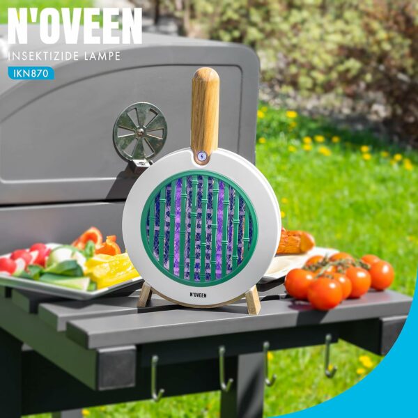 NOVEEN IKN 870 Répulsif électrique 2 en 1 avec sa Propre Alimentation – Piège à Mouches électrique Portable – Répulsif électrique Anti-Insectes